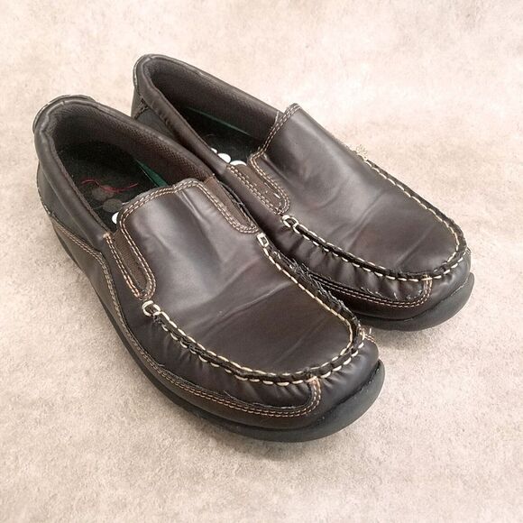 Madison Avenue Big Boys Size 8.5 Brown  Slip On Loafer Flats - Picture 11 of 11